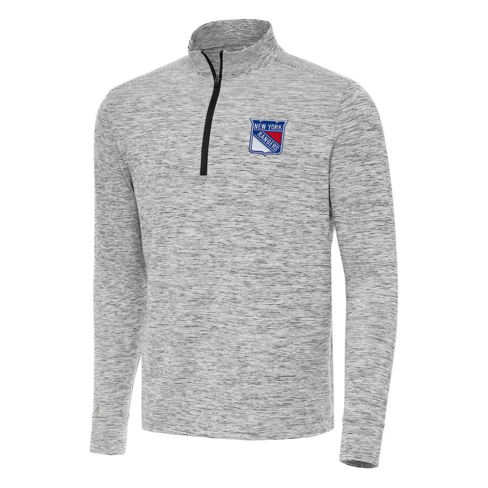 NHL Black New York Rangers Antigua Cause Quarter-Zip Top