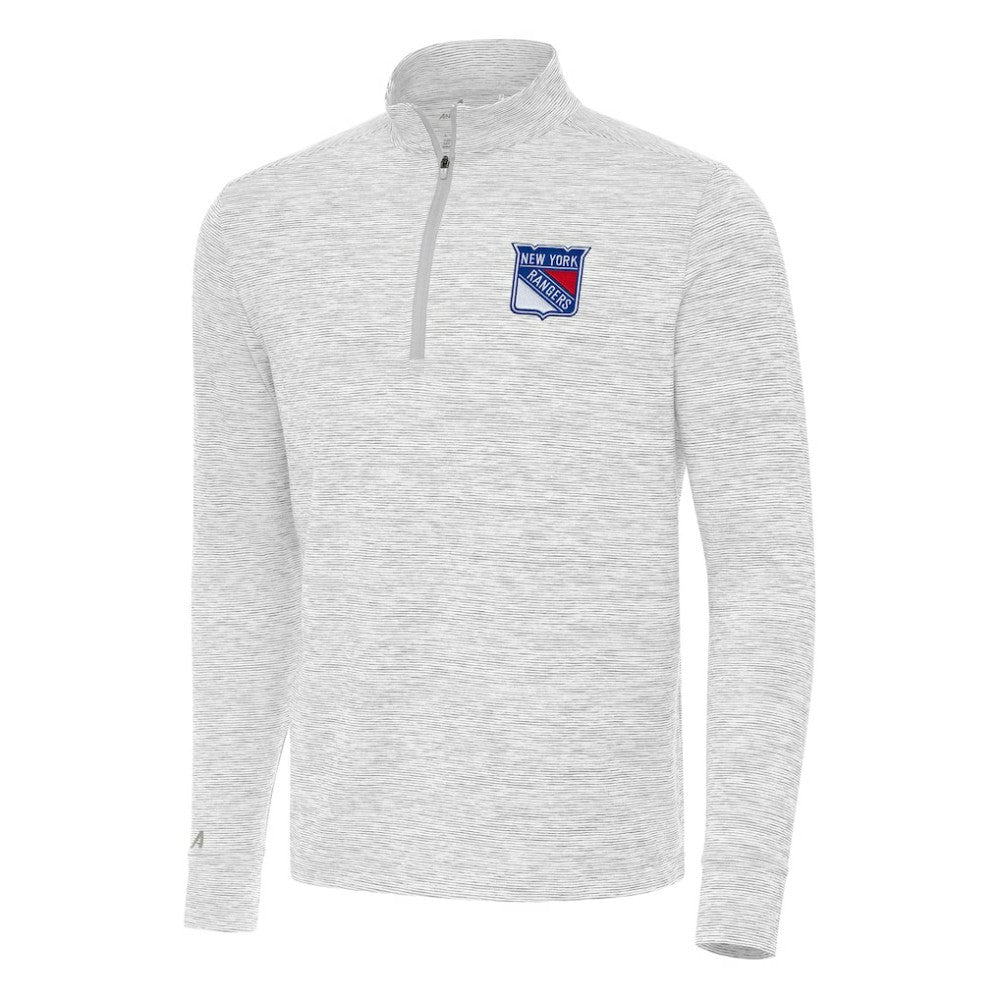 NHL Gray New York Rangers Antigua Cause Quarter-Zip Top