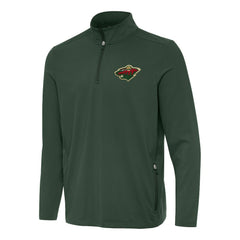 NHL Hunter Green Minnesota Wild Antigua Perilous Quarter-Zip Sweatshirt