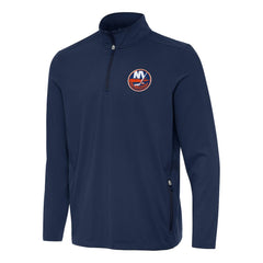 NHL Navy New York Islanders Antigua Perilous Quarter-Zip Sweatshirt