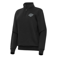 NHL Black Los Angeles Kings Antigua Women's Victory Quarter-Zip Sweatshirt
