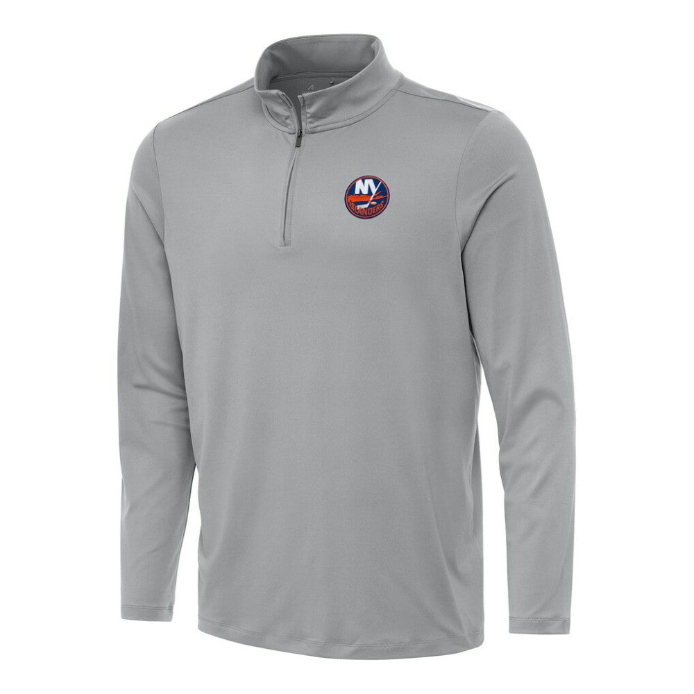 NHL Gray New York Islanders Antigua Reprocess Quarter-Zip Top