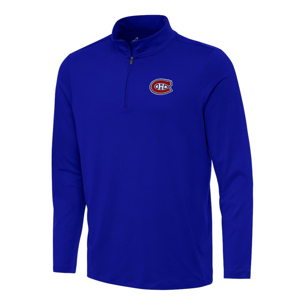 NHL Royal Montreal Canadiens Antigua Reprocess Quarter-Zip Top