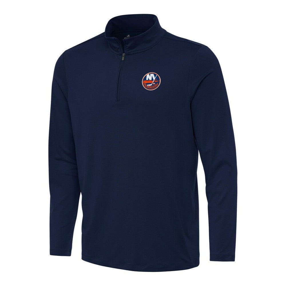 NHL Navy New York Islanders Antigua Reprocess Quarter-Zip Top