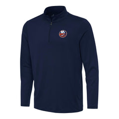 NHL Navy New York Islanders Antigua Reprocess Quarter-Zip Top