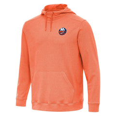 NHL Heather Orange New York Islanders Antigua Cloud Pullover Hoodie