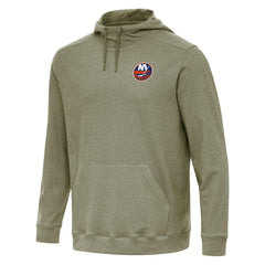 NHL Olive New York Islanders Antigua Cloud Pullover Hoodie