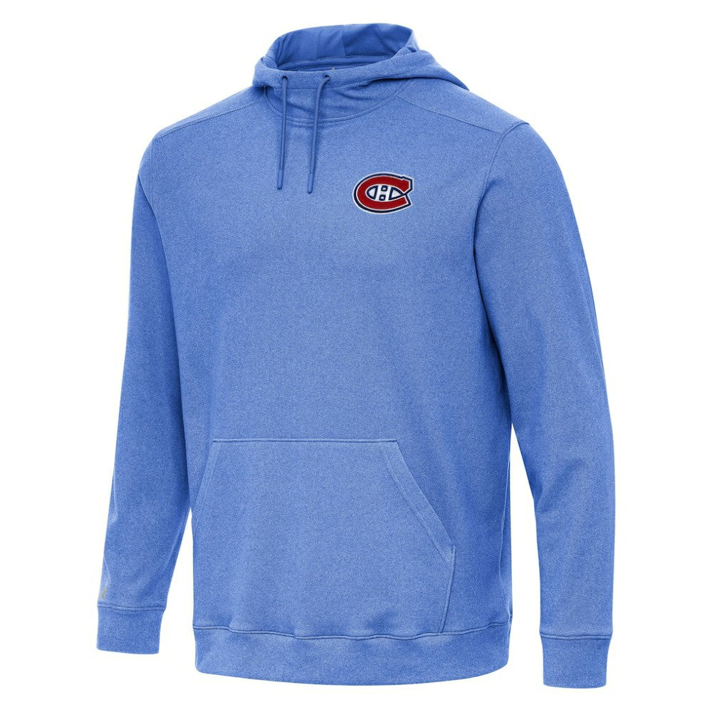 NHL Heather Royal Montreal Canadiens Antigua Cloud Pullover Hoodie