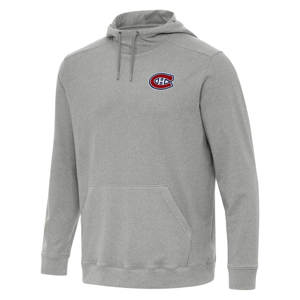 NHL Heather Gray Montreal Canadiens Antigua Cloud Pullover Hoodie