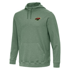 NHL Hunter Green Minnesota Wild Antigua Cloud Pullover Hoodie
