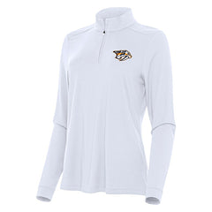 NHL White Nashville Predators Antigua Women's Intent Quarter-Zip Top