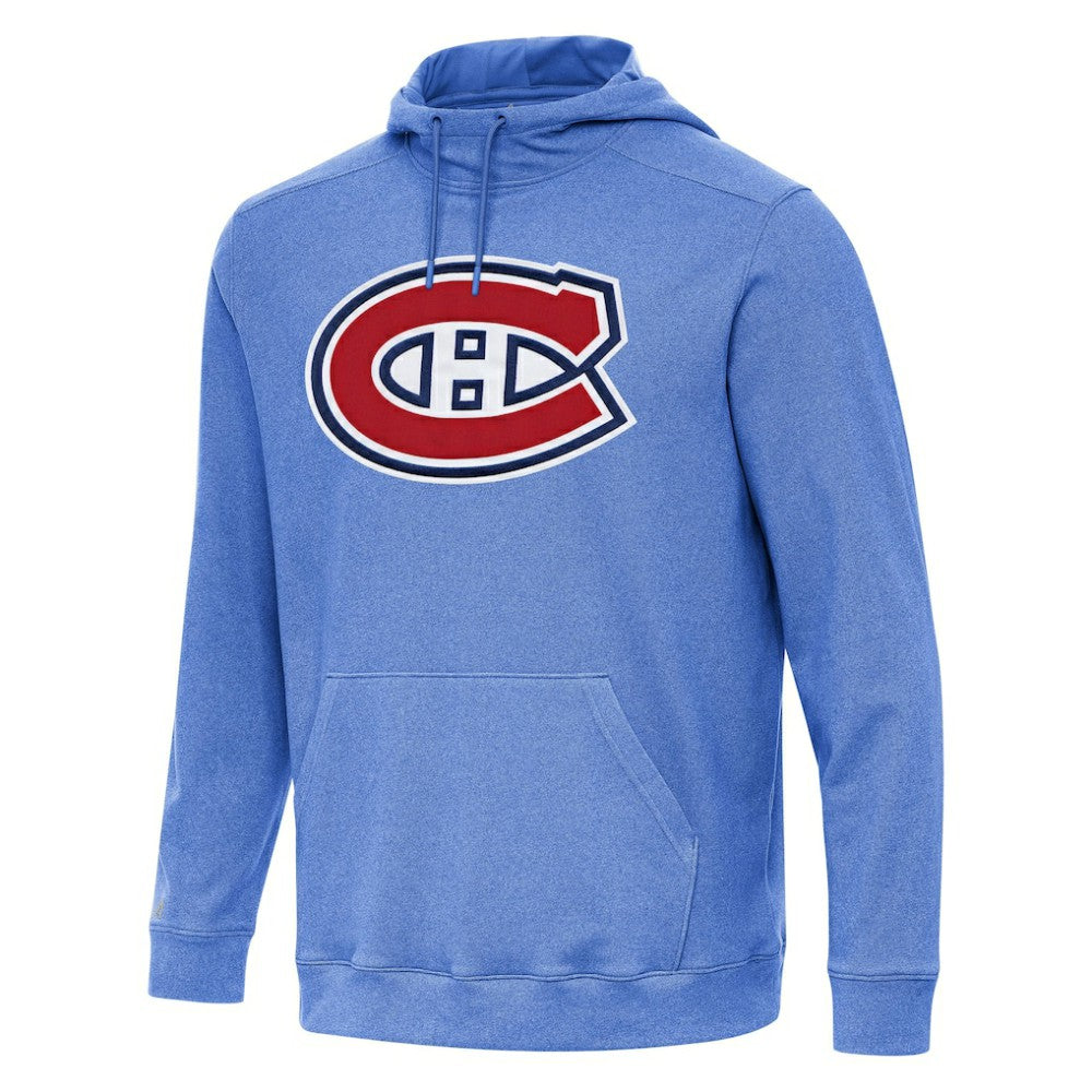 NHL Heather Royal Montreal Canadiens Antigua Cloud Pullover Hoodie