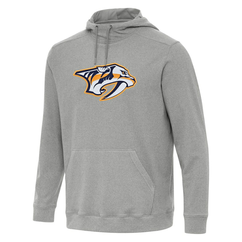 NHL Heather Gray Nashville Predators Antigua Cloud Pullover Hoodie