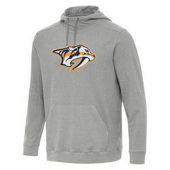 NHL Heather Gray Nashville Predators Antigua Cloud Pullover Hoodie