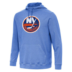 NHL Heather Royal New York Islanders Antigua Cloud Pullover Hoodie