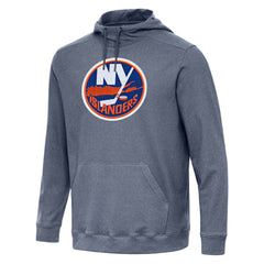 NHL Heather Navy New York Islanders Antigua Cloud Pullover Hoodie