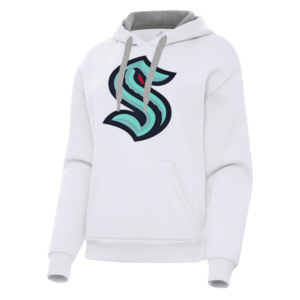 NHL White Seattle Kraken Antigua Women's Victory Pullover Hoodie