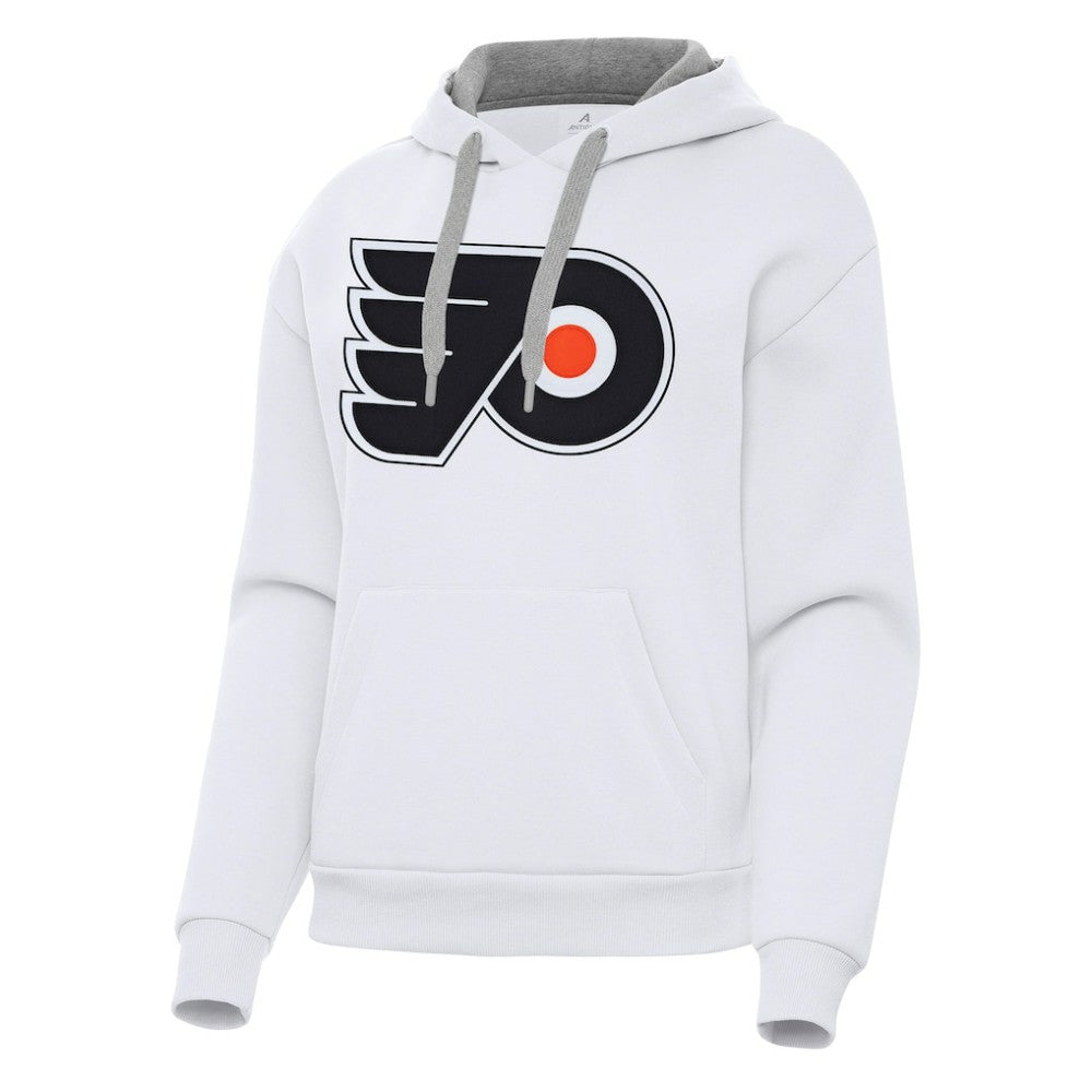 NHL White Philadelphia Flyers Antigua Women's Victory Pullover Hoodie
