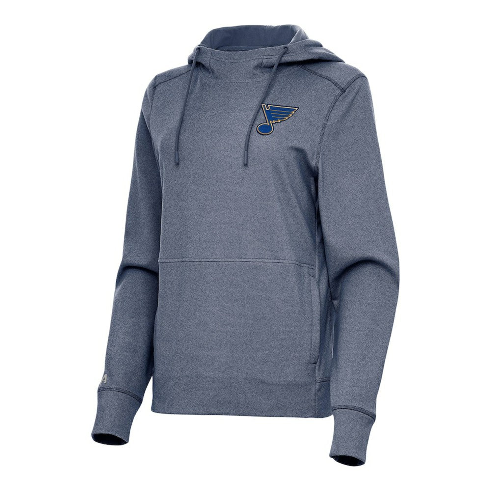 NHL Heather Navy St. Louis Blues Antigua Women's Justice Pullover Hoodie