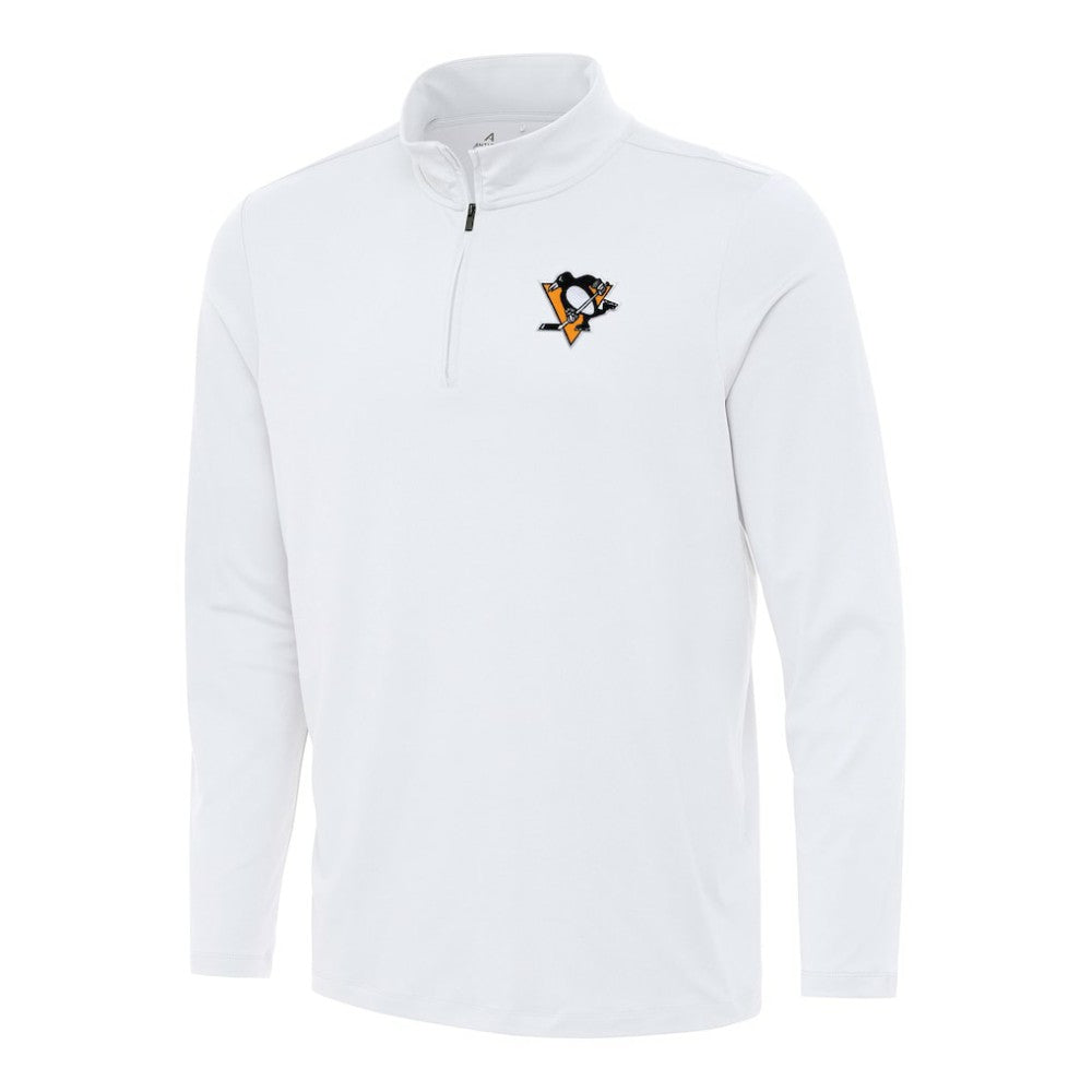 NHL White Pittsburgh Penguins Antigua Reprocess Quarter-Zip Top