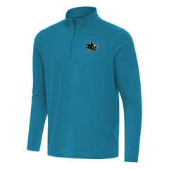 NHL Teal San Jose Sharks Antigua Intent Quarter-Zip Top