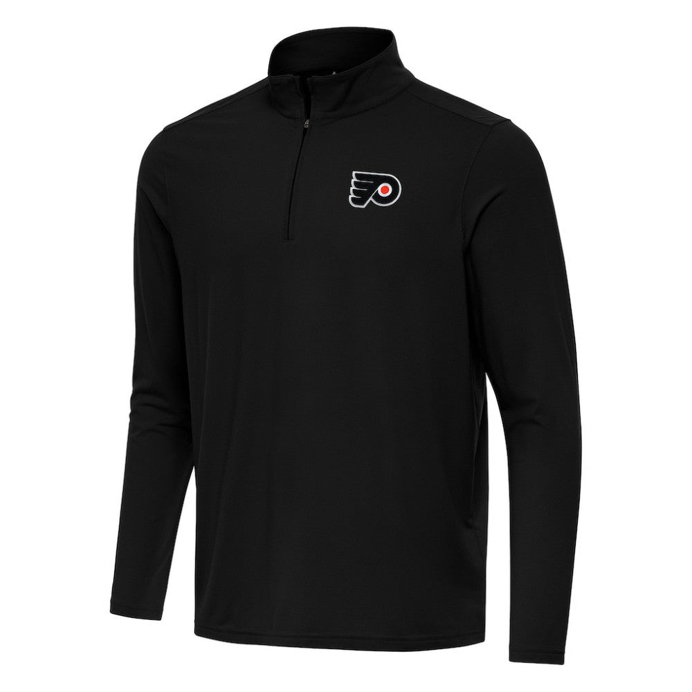 NHL Black Philadelphia Flyers Antigua Intent Quarter-Zip Top