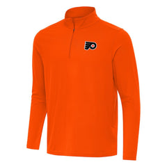 NHL Orange Philadelphia Flyers Antigua Intent Quarter-Zip Top