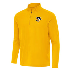 NHL Gold Pittsburgh Penguins Antigua Intent Quarter-Zip Top