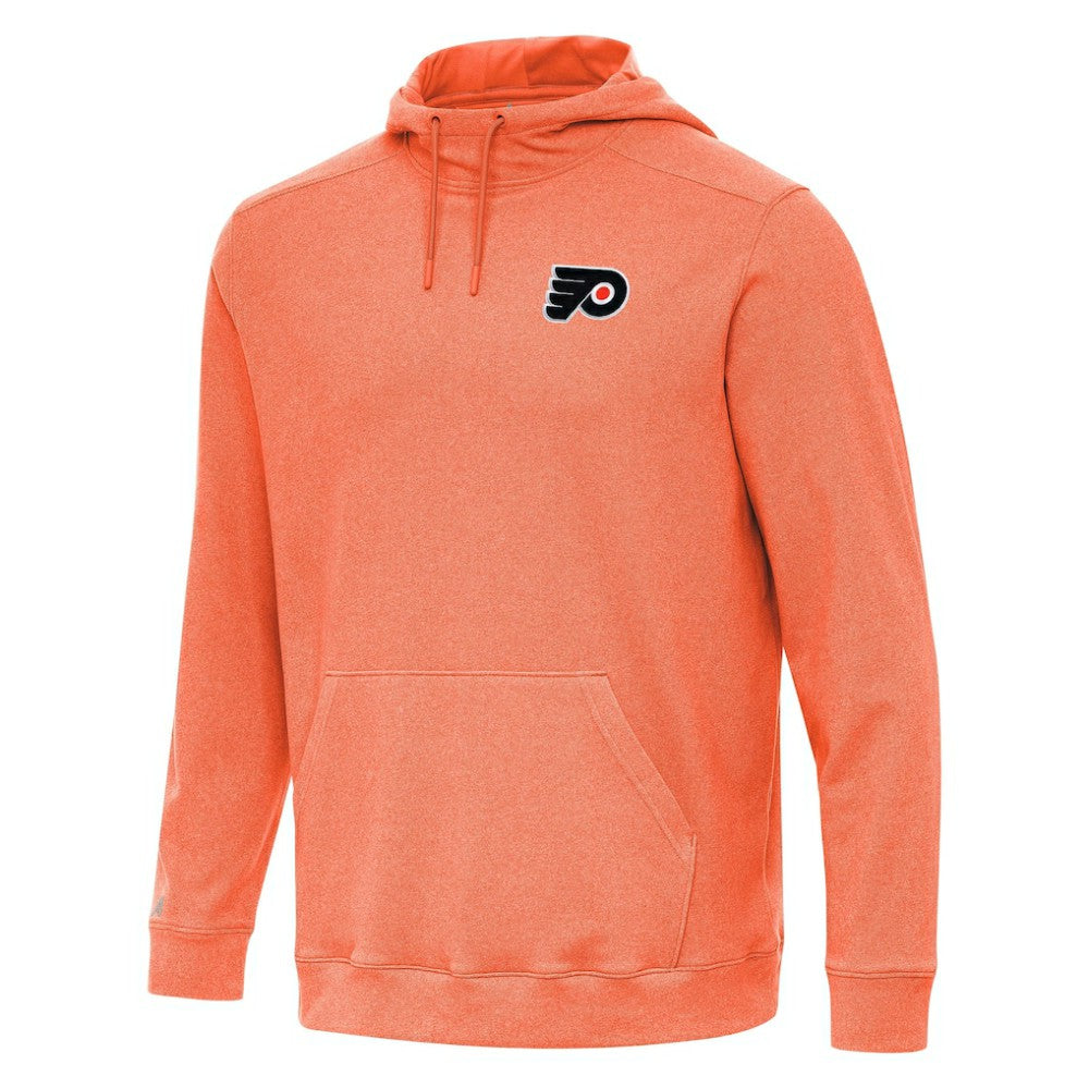 NHL Heather Orange Philadelphia Flyers Antigua Cloud Pullover Hoodie