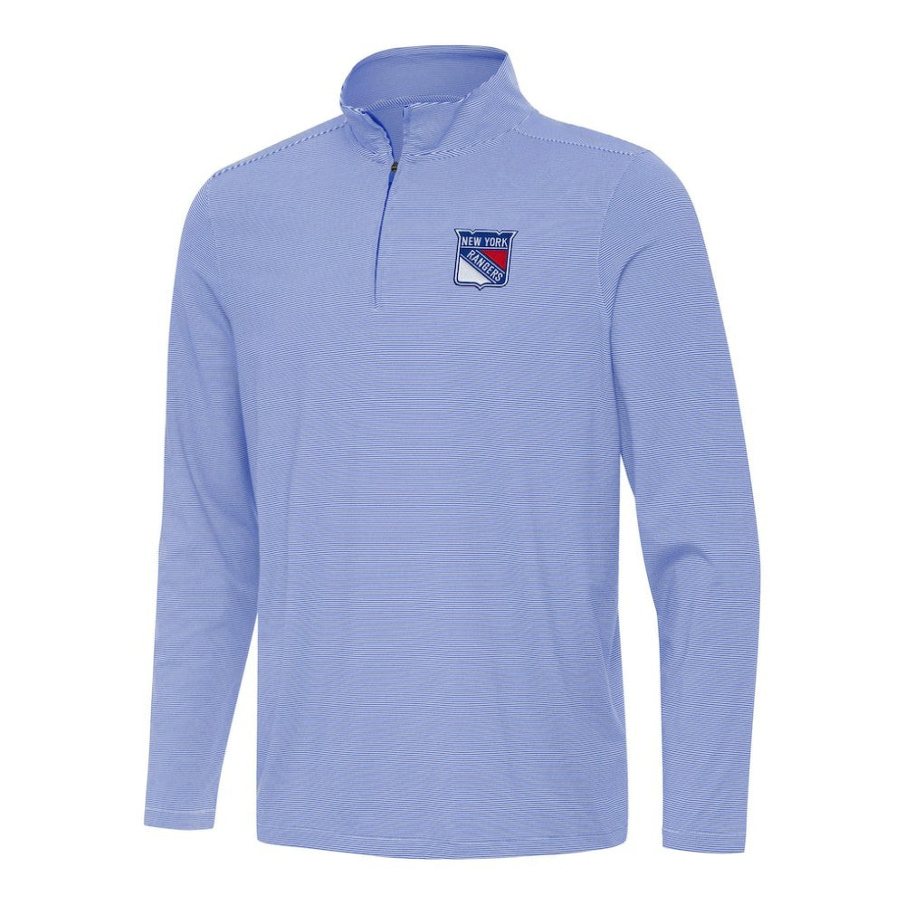 NHL Royal New York Rangers Antigua Twine Quarter-Zip Top