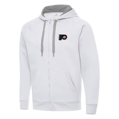 NHL White Philadelphia Flyers Antigua Big & Tall Victory Full-Zip Hoodie