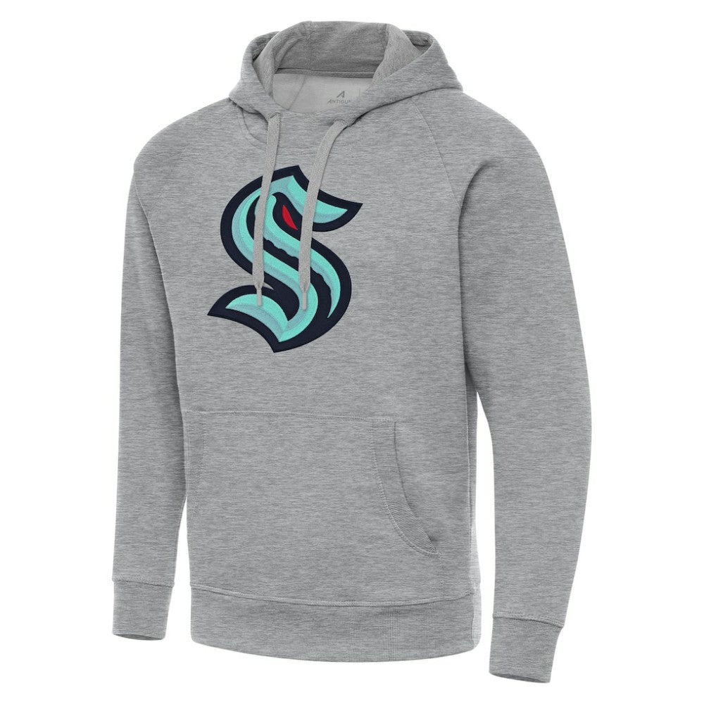 NHL Heather Gray Seattle Kraken Antigua Big & Tall Victory Pullover Hoodie