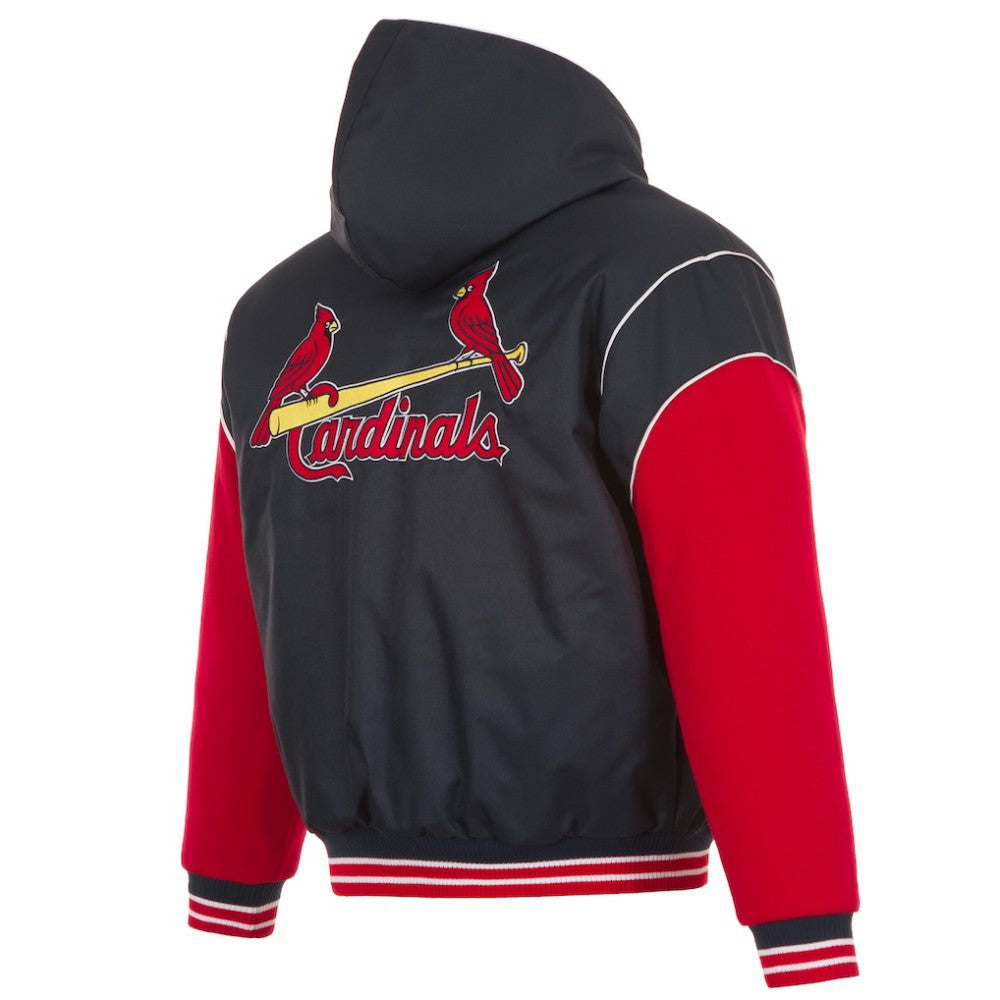 MLB St. Louis Cardinals JH Design Youth Reversible Fleece Full-Snap Hoodie Jacket