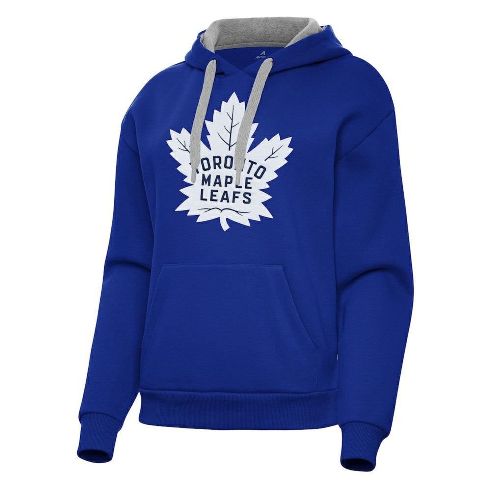 NHL Blue Toronto Maple Leafs Antigua Women's Victory Pullover Hoodie