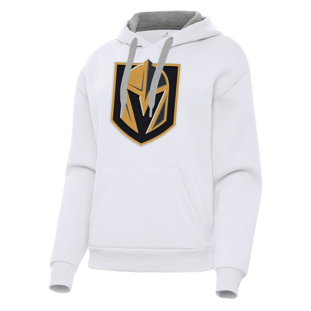 NHL White Vegas Golden Knights Antigua Women's Victory Pullover Hoodie