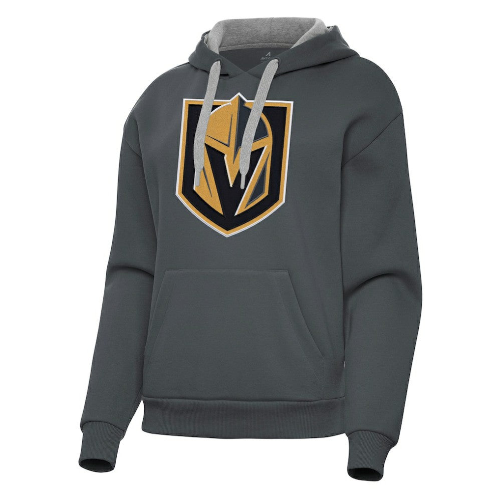 NHL Charcoal Vegas Golden Knights Antigua Women's Victory Pullover Hoodie