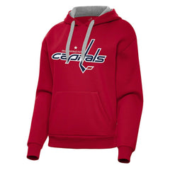 NHL Red Washington Capitals Antigua Women's Victory Pullover Hoodie