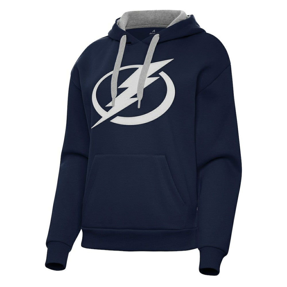 NHL Navy Tampa Bay Lightning Antigua Women's Victory Pullover Hoodie