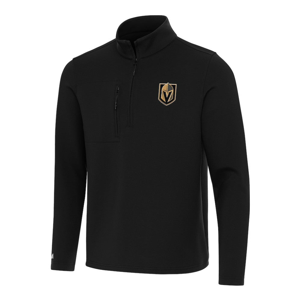 NHL Black Vegas Golden Knights Antigua Insider Quarter-Zip Top