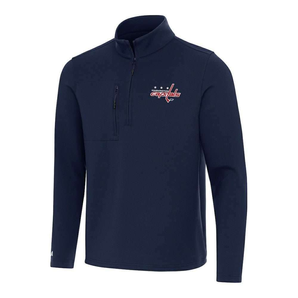 NHL Navy Washington Capitals Antigua Insider Quarter-Zip Top