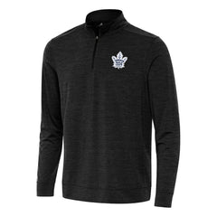 NHL Heather Black Toronto Maple Leafs Antigua Bright Quarter-Zip Top