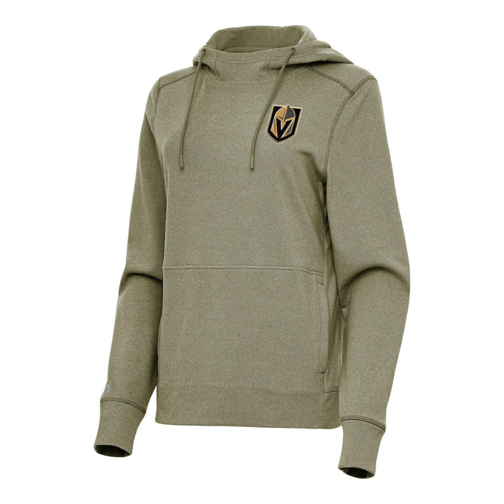 NHL Olive Vegas Golden Knights Antigua Women's Justice Pullover Hoodie