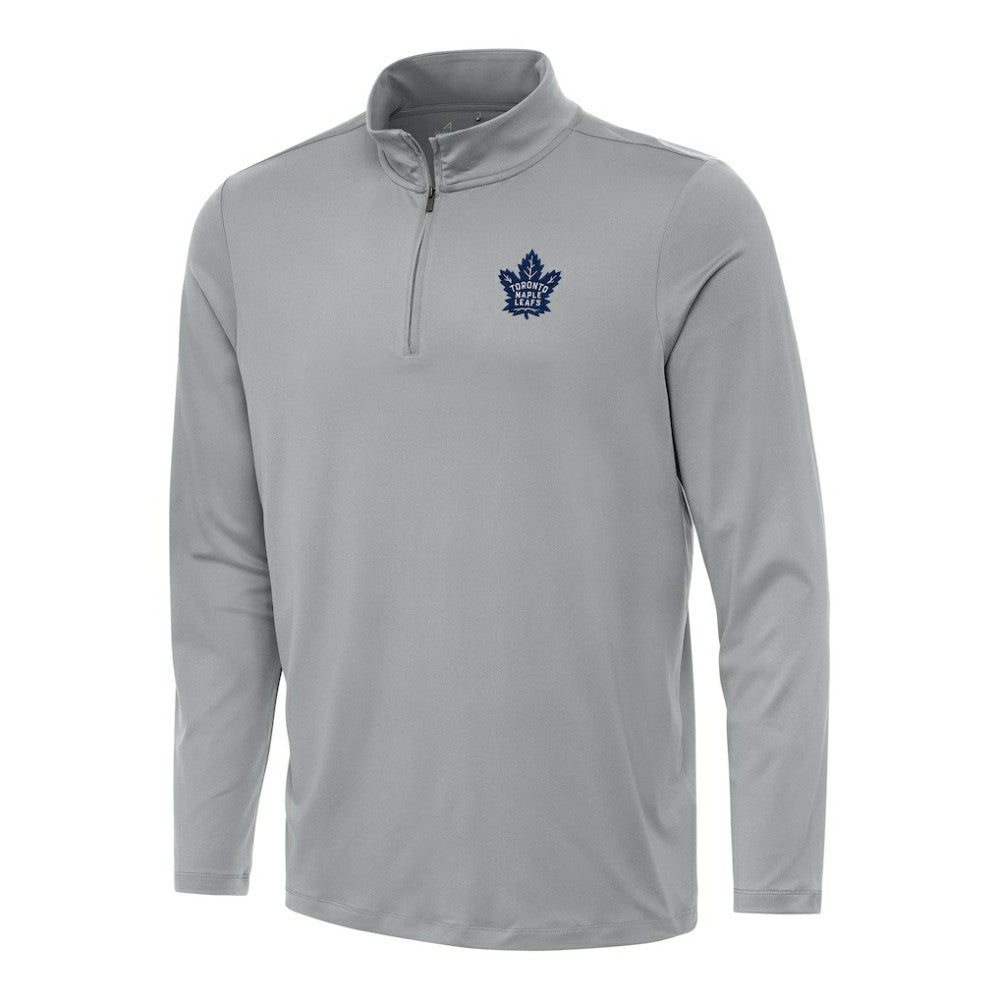 NHL Gray Toronto Maple Leafs Antigua Reprocess Quarter-Zip Top