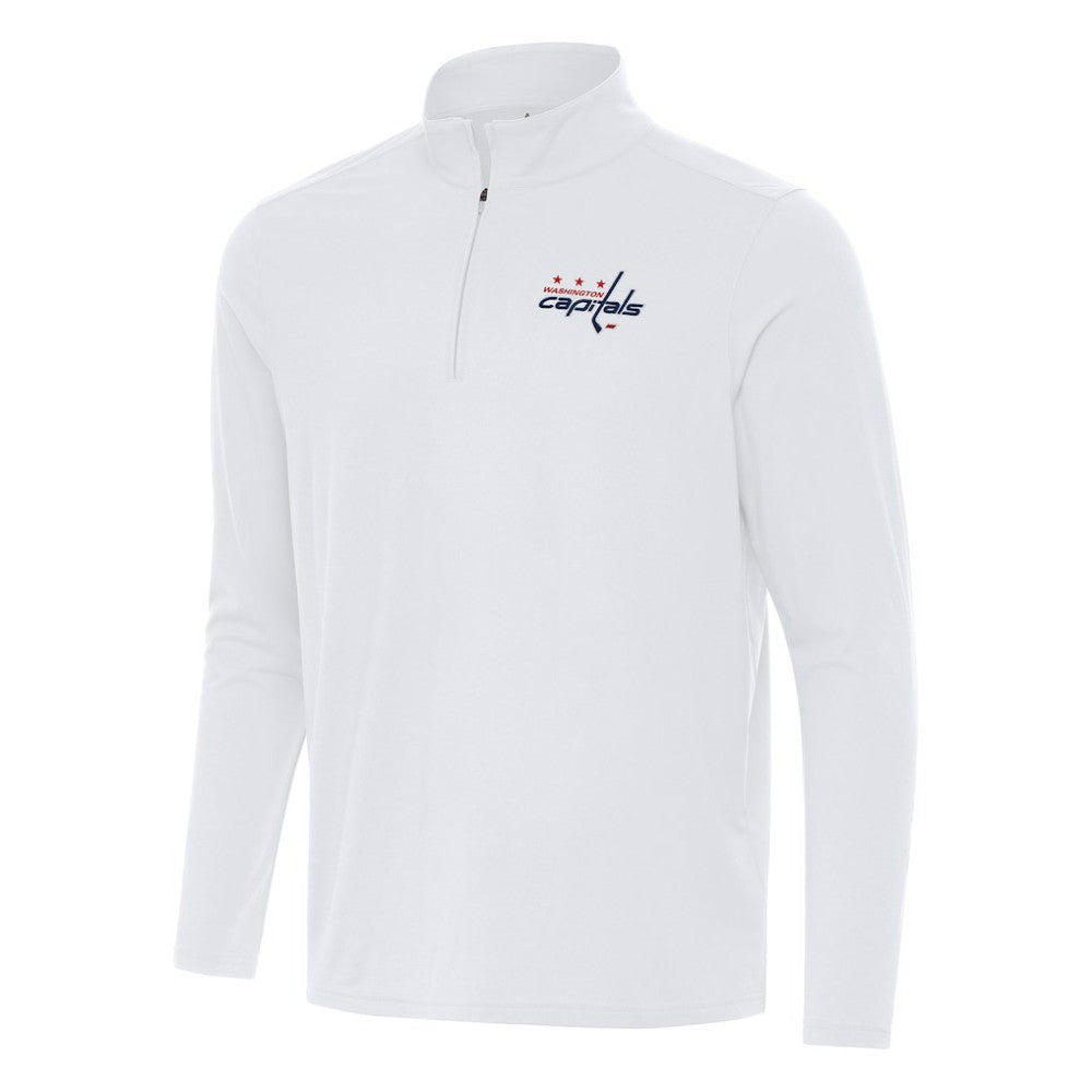 NHL White Washington Capitals Antigua Intent Quarter-Zip Top