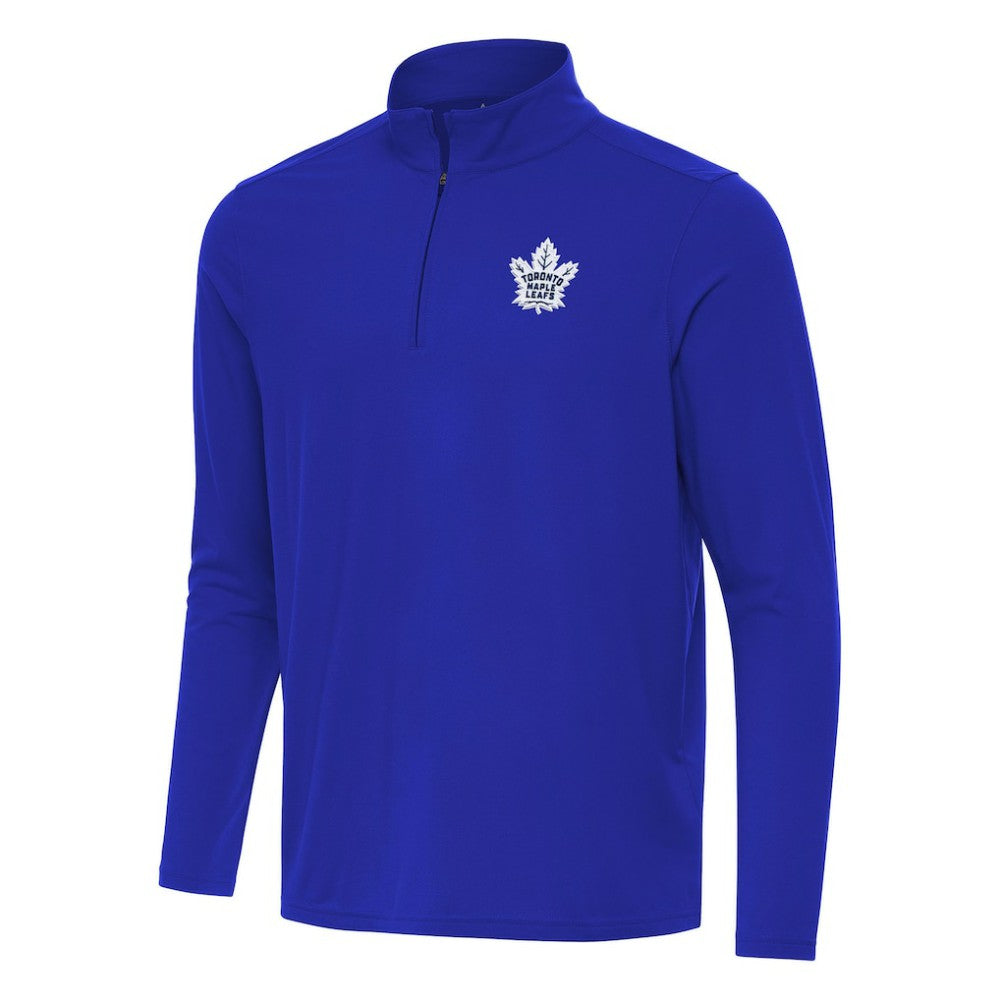 NHL Royal Toronto Maple Leafs Antigua Intent Quarter-Zip Top