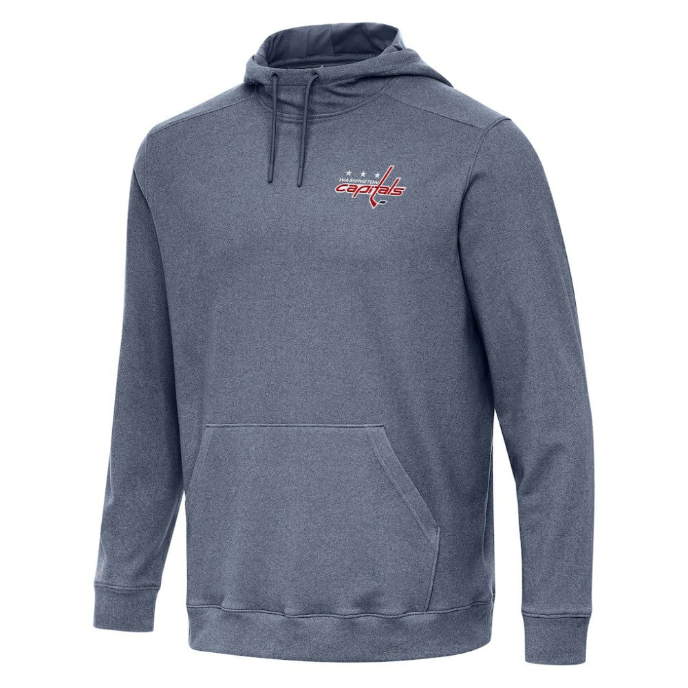 NHL Heather Navy Washington Capitals Antigua Cloud Pullover Hoodie