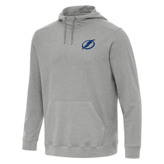 NHL Heather Gray Tampa Bay Lightning Antigua Cloud Pullover Hoodie
