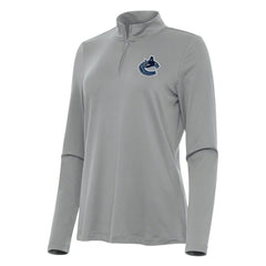 NHL Gray Vancouver Canucks Antigua Women's Reprocess Quarter-Zip Top