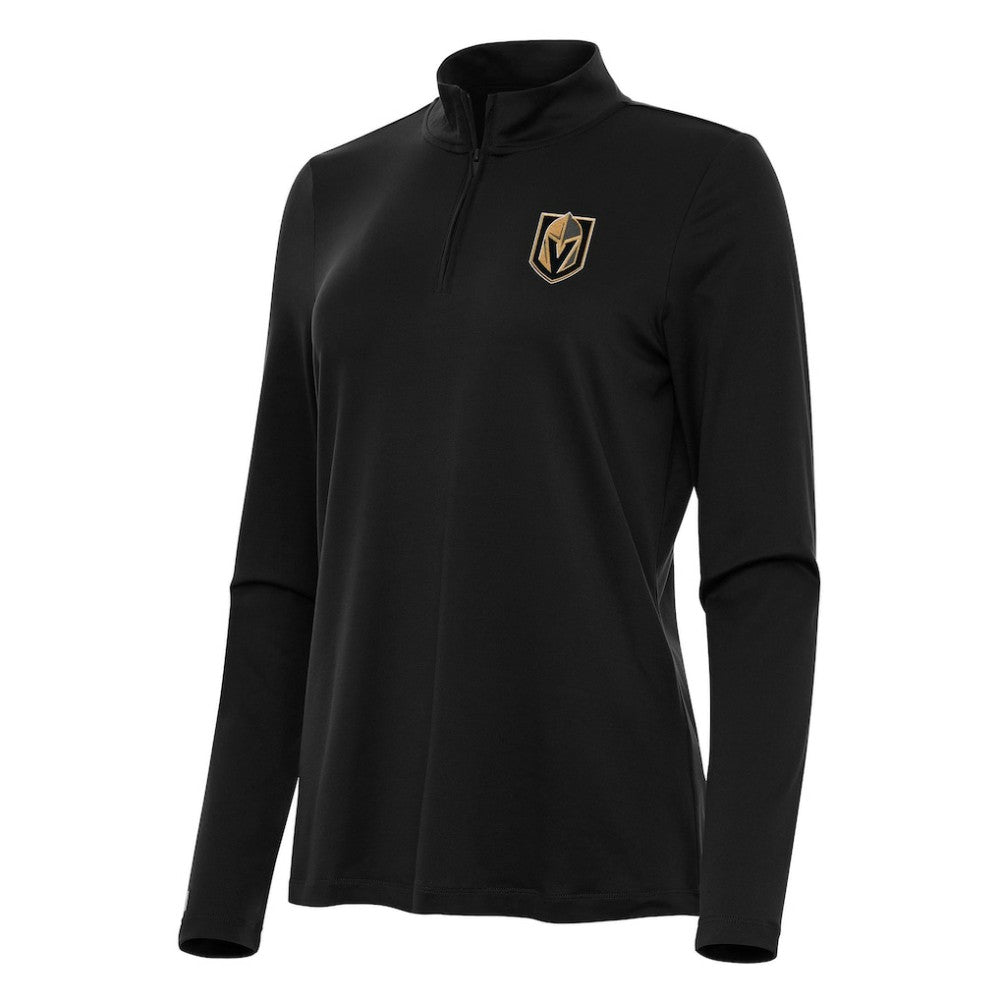 NHL Black Vegas Golden Knights Antigua Women's Reprocess Quarter-Zip Top