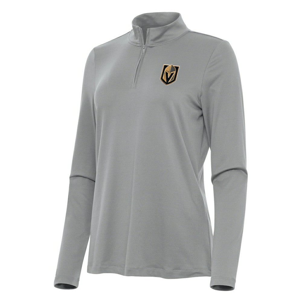 NHL Gray Vegas Golden Knights Antigua Women's Reprocess Quarter-Zip Top